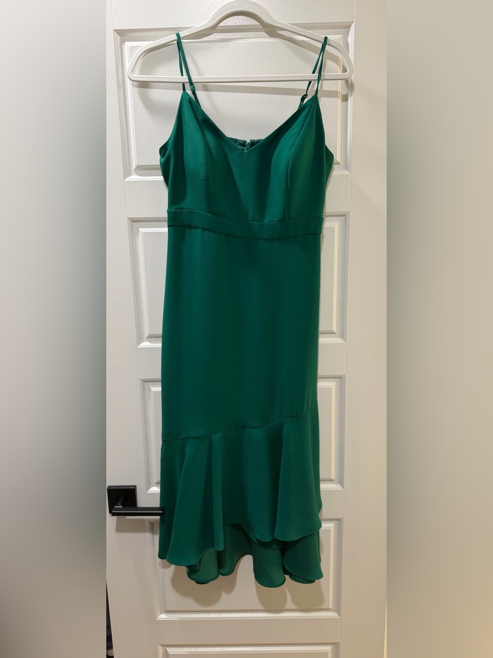 Banana Republic Emerald Green Spaghetti-Strap Midi Dress